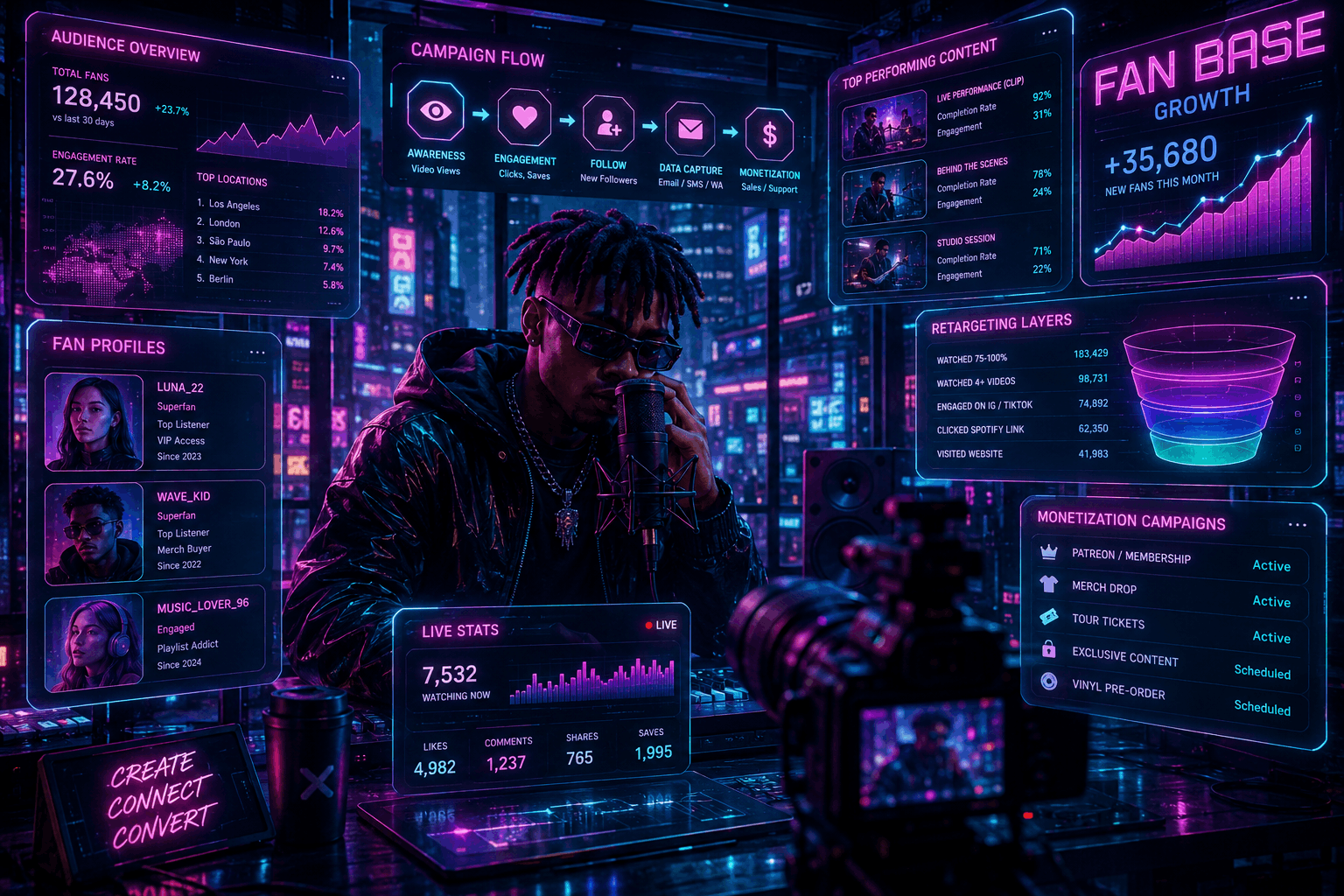 Building a music fan base artwork