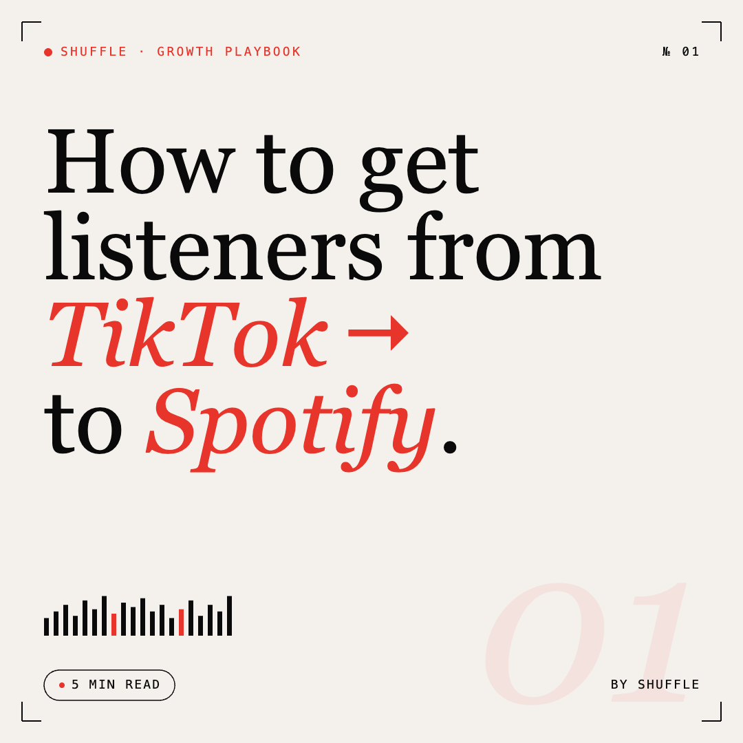 TikTok to Spotify campaign artwork